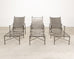 Set of Three Mario Papperzini Style Wrought Iron Chaise Longues