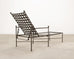Set of Three Mario Papperzini Style Wrought Iron Chaise Longues