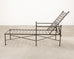 Set of Three Mario Papperzini Style Wrought Iron Chaise Longues