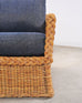 Set of Three Bielecky Brothers Rattan and Wicker Lounge Chairs