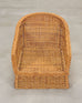 Set of Three Bielecky Brothers Rattan and Wicker Lounge Chairs