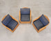 Set of Three Bielecky Brothers Rattan and Wicker Lounge Chairs