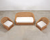 Suite of Michael Taylor Style Rattan Wicker Chairs and Sofa