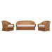 Suite of Michael Taylor Style Rattan Wicker Chairs and Sofa