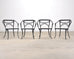 Set of Four Brown Jordan Neoclassical Garden Dining Armchairs