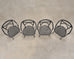 Set of Four Brown Jordan Neoclassical Garden Dining Armchairs