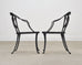 Set of Four Brown Jordan Neoclassical Garden Dining Armchairs