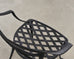 Set of Four Brown Jordan Neoclassical Garden Dining Armchairs