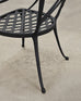 Set of Four Brown Jordan Neoclassical Garden Dining Armchairs