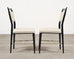 Set of Four Paul McCobb "Irwin" Mahogany Brass Dining Chairs