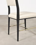 Set of Four Paul McCobb "Irwin" Mahogany Brass Dining Chairs