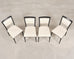 Set of Four Paul McCobb "Irwin" Mahogany Brass Dining Chairs