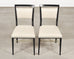 Set of Four Paul McCobb "Irwin" Mahogany Brass Dining Chairs