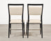 Set of Four Paul McCobb "Irwin" Mahogany Brass Dining Chairs