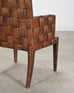 Set of Four John Hutton for Donghia Block Island Cane Armchairs