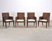 Set of Four John Hutton for Donghia Block Island Cane Armchairs