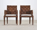 Set of Four John Hutton for Donghia Block Island Cane Armchairs