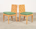 Set of Four John Hutton Bielecky Block Island Cane Dining Chairs