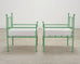 Set of Four French Mid-Century Iron Garden Lounge Dining Armchairs