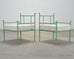 Set of Four French Mid-Century Iron Garden Lounge Dining Armchairs