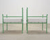 Set of Four French Mid-Century Iron Garden Lounge Dining Armchairs