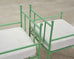 Set of Four French Mid-Century Iron Garden Lounge Dining Armchairs
