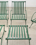 Set of Four O.W. Lee Iron Garden Lounge Chairs and Two Ottomans