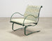 Set of Four O.W. Lee Iron Garden Lounge Chairs and Two Ottomans