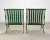 Set of Four O.W. Lee Iron Garden Lounge Chairs and Two Ottomans