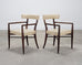 Set of Four T. H. Robsjohn-Gibbings Klismos Dining Armchairs