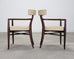 Set of Four T. H. Robsjohn-Gibbings Klismos Dining Armchairs