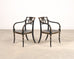 Set of Four Baker “Governor Alston” Cane Ebonized Dining Chairs
