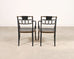 Set of Four Baker “Governor Alston” Cane Ebonized Dining Chairs