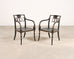 Set of Four Baker “Governor Alston” Cane Ebonized Dining Chairs