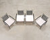 Set of Four Mario Papperzini Amalfi Iron Lounge Garden Chairs