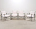 Set of Four Mario Papperzini Amalfi Iron Lounge Garden Chairs