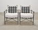 Set of Four Mario Papperzini Amalfi Iron Lounge Garden Chairs