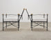 Set of Four Mario Papperzini Amalfi Iron Lounge Garden Chairs