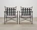 Set of Four Mario Papperzini Amalfi Iron Lounge Garden Chairs