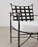 Set of Four Mario Papperzini Amalfi Iron Lounge Garden Chairs