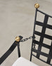 Set of Four Mario Papperzini Amalfi Iron Lounge Garden Chairs