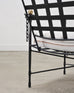 Set of Four Mario Papperzini Amalfi Iron Lounge Garden Chairs