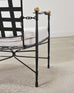Set of Four Mario Papperzini Amalfi Iron Lounge Garden Chairs