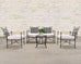 Set of Four Mario Papperzini Amalfi Iron Lounge Garden Chairs