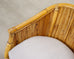 Set of Four McGuire Barrel Back Rattan Bamboo Dining Armchairs