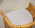 Set of Four McGuire Barrel Back Rattan Bamboo Dining Armchairs