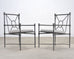 Set of Four RH Catalina Aluminum Patio Garden Dining Armchairs