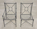 Set of Four RH Catalina Aluminum Patio Garden Dining Armchairs