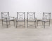 Set of Four RH Catalina Aluminum Patio Garden Dining Armchairs
