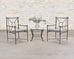 Set of Four RH Catalina Aluminum Patio Garden Dining Armchairs
